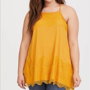 Torrid Super SoftLace Yellow Tank